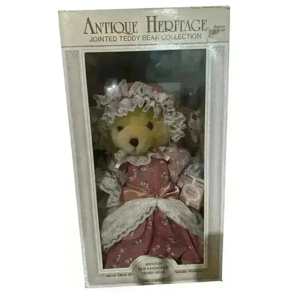 Antique Heritage Collection JOINTED TEDDY BEAR DOLL 14". * Special Edition* - Picture 1 of 5